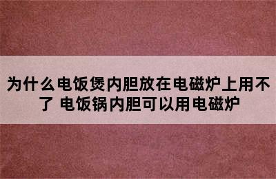 为什么电饭煲内胆放在电磁炉上用不了 电饭锅内胆可以用电磁炉